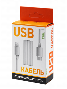 Орбита OT-SMI36 Белый кабель PD12W (iOS Lighting-TYPE-C) 1м