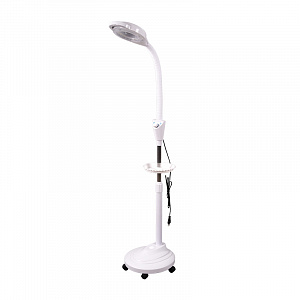 Лампа лупа с подсветкой напольная на колесиках для косметолога Орбита INL87