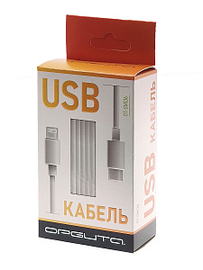 Орбита OT-SMI36 Белый кабель PD12W (iOS Lighting-TYPE-C) 1м