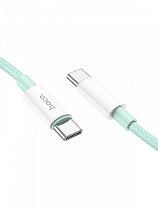 HOCO X68 Зеленый кабель PD100W (TYPE-C-TYPE-C) 1м