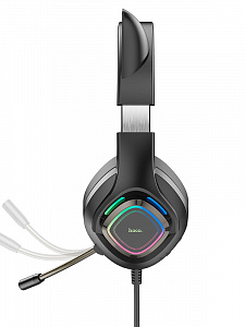 HOCO W107 CAT наушники для ПК (3.5 мм/USB)
