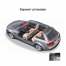 Камера заднего вида автомобильная врезная 500ТВЛ TDS TS-CAV14 Черная