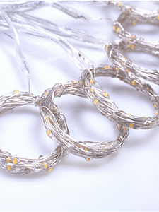 Огонек OG-LDG08 гирлянда-штора с крючком LED Мультицвет (3х3м,300 ламп,USB)