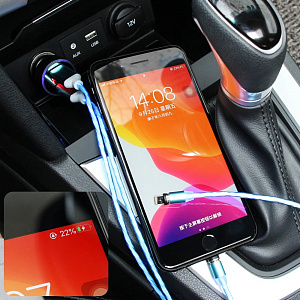 Зарядка в прикуриватель для автомобиля 2*USB TDS TS-CAU69