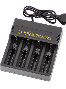 Зарядное устройство для аккумуляторов 18650 на 4 слота Орбита OT-APZ14