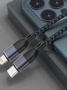 SENDEM T16 кабель PD20W (iOS Lighting-TYPE-C) 1.2м