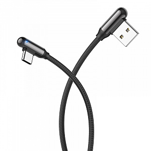 HOCO U77 Черный кабель USB 3A (TYPE C) 1.2м