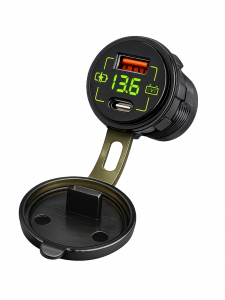 TDS TS-CAU58 Зеленый разветвитель авто (Врезной)