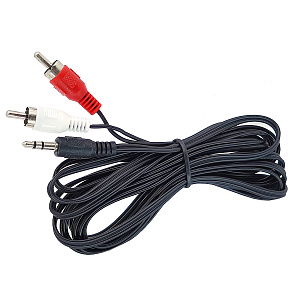 Кабель аудио 2 тюльпана соединительный 2хRCA джек/Jack 3.5, 5м Орбита OT-AVC35