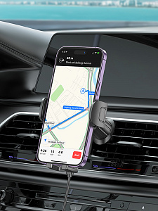 BOROFONE BH204 Черный держатель для смартфонов + беспроводное ЗУ 10W (в воздуховод)