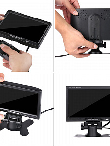 TDS TS-CAV31 Монитор автомобильный 2 канала (7",800*400,9-45В)