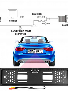 TDS TS-CAV11 рамка для номера с камерой (420ТВЛ, 12В)