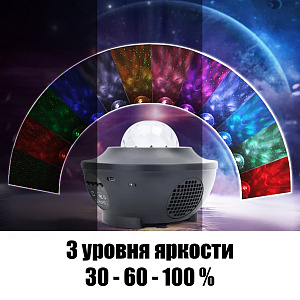 Световая установка Диско шар с лазером звёздное небо Огонёк OG-LDS30