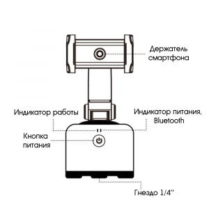 Apai Genie II Черная вращающаяся панорамная головка