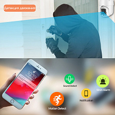 Камера видеонаблюдения Wi-Fi уличная поворотная 2 Mp Wi-Fi Орбита OT-VNI23