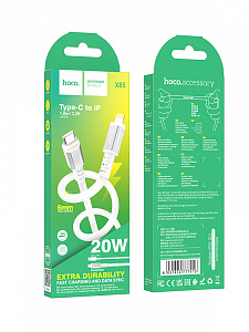 HOCO X85 Белый кабель PD20W (iOS Lighting-TYPE-C) 1м