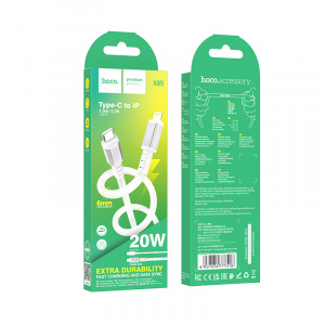 HOCO X85 Белый кабель PD20W (iOS Lighting-TYPE-C) 1м