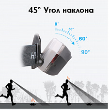 Патриот PT-FLG39 фонарь налобный (3L, аккум, дат.движ)