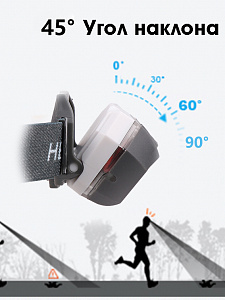 Патриот PT-FLG39 фонарь налобный (3L, аккум, дат.движ)