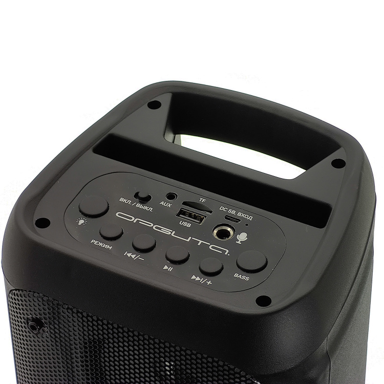 Колонка блютуз беспроводная с подсветкой и микрофоном Орбита OT-SPB142