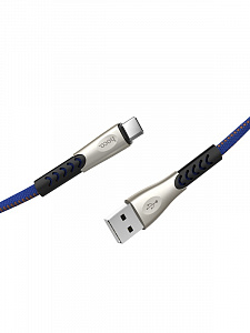 HOCO U48 Синий кабель USB 2.4А (TYPE C) 1.2м