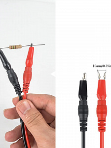 Щупы для мультиметра/тестера с крокодилами 10A 1000B Орбита OT-INM07