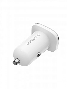 BOROFONE BZ12A Белый ЗУ авто USB (QC3.0, 3000mA)