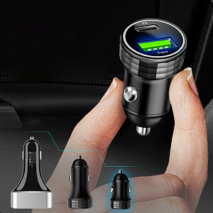 TDS TS-CAU72A ЗУ авто USB (QC3.0 Super + PD20W,4000mA)