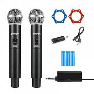 Микрофон караоке беспроводной набор 2 шт Орбита OT-ERM11