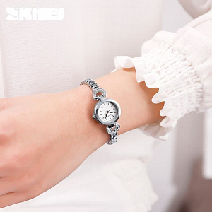 Skmei 1408 Серебро часы наручные