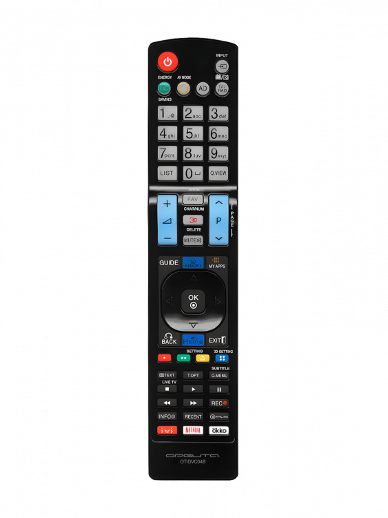 Орбита OT-DVC04B пульт универсальный (LCD/LED LG)
