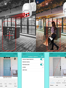 Камера видеонаблюдения WI-FI уличная поворотная 3 Mp Орбита OT-VNI24