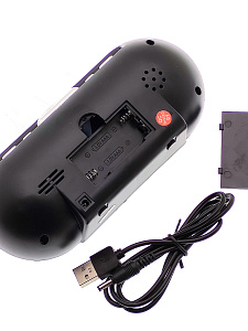 Часы электронные настольные от сети с будильником VST 717-1 Красные