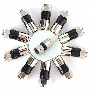 Орбита OT-AVT17 штекер F компрессионный-обжимной (RG-6 резин.кольцо) (УПАКОВКА 50ШТ)