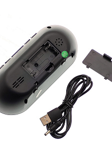 Часы электронные настольные от сети с будильником VST 712-2 Зелёные