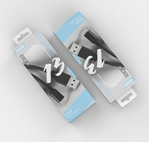 EZRA DC13 кабель USB 2.1A (iOS Lighting) 1.2м