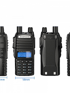 Рация Baofeng UV-82 5W с гарнитурой черная