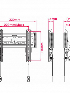 NB C1-T кронштейн для LCD/LED (17-37")