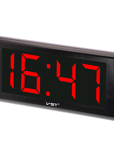 VST 795-1 Красные часы настенные