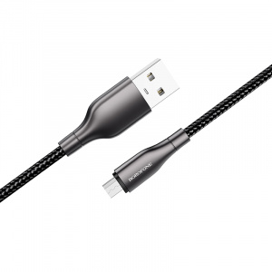 BOROFONE BX45 Черный кабель USB 2.4A (microUSB) 1м