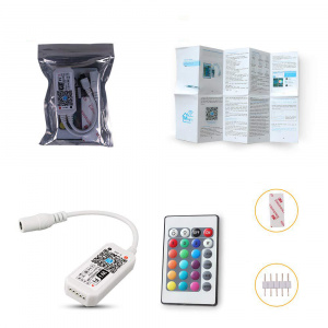 Огонек OG-LDL25 LED контроллер DC 5-28В (Wi-Fi, RGB, 4PIN, пульт)