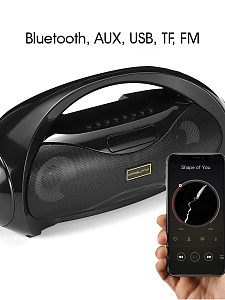 Орбита OT-SPB100 Черная колонка BT (10Вт)