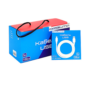 Орбита OT-SMI26 Белый кабель USB 5A (iOS Lightning) 1м