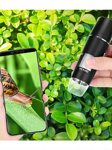 Микроскоп беспроводной цифровой карманный 1000X Wi-Fi Орбита OT-INL92