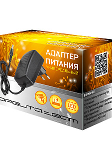 Блок питания 5В 3А универсальный адаптер сетевой со штекером 5.5х2.5 мм Орбита OT-APB46 Черный