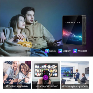 Смарт ТВ приставка медиаплеер на андроид 2/16 Гб Орбита OT-DVB34