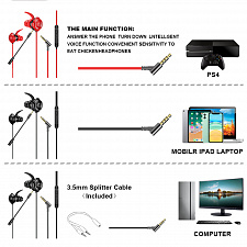 KADUM GM-A1 Красные игровая гарнитура для смартфонов