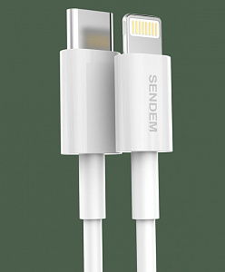 SENDEM M26 кабель USB 3A (iOS Lighting) 1м