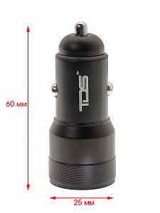 Зарядка в прикуриватель PD/QC 3.0 TDS TS-CAU55