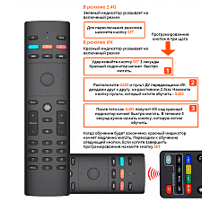 Пульт универсальный с голосовым управлением для телевизоров и медиаплееров Орбита OT-DVC34